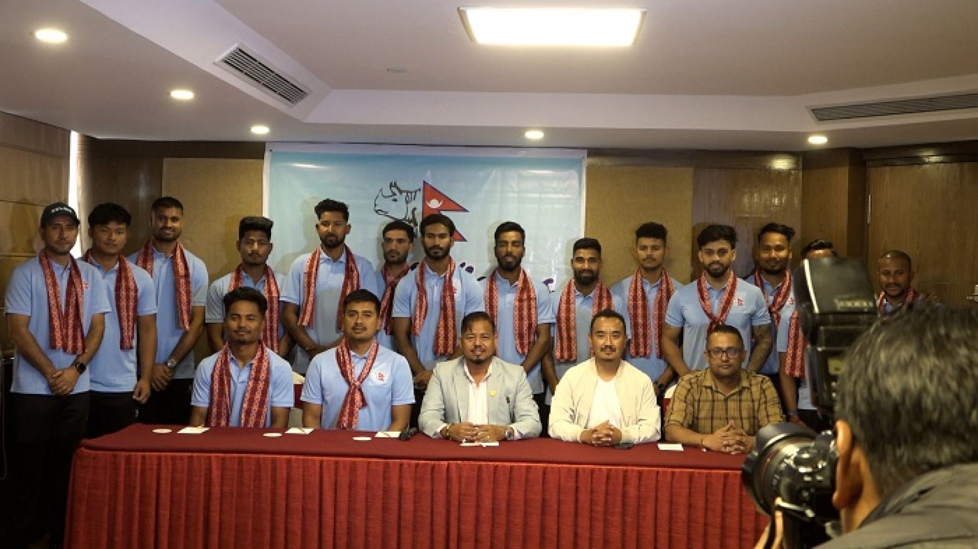 चार देशीय टी–२० खेल्न हङकङ जाने नेपाली क्रिकेट टोलीको बिदाई